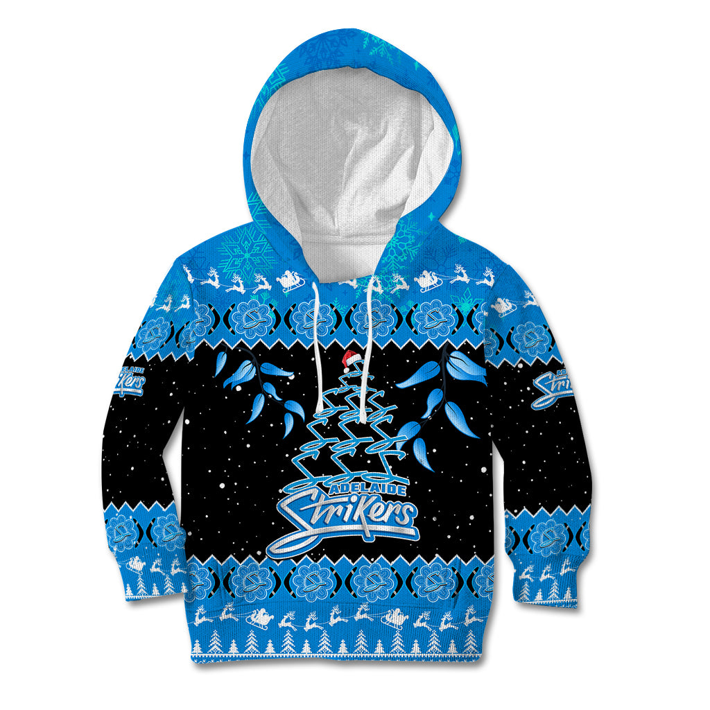adelaide-strikers-cricket-christmas-kid-hoodie-merry-xmas-2023-indigenous-art