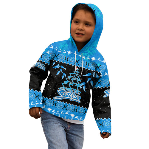 adelaide-strikers-cricket-christmas-kid-hoodie-merry-xmas-2023-indigenous-art