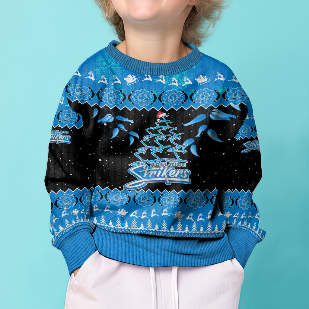 adelaide-strikers-cricket-christmas-kid-ugly-christmas-sweater-merry-xmas-2023-indigenous-art