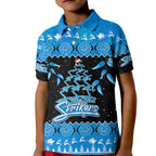 adelaide-strikers-cricket-christmas-kid-polo-shirt-merry-xmas-2023-indigenous-art