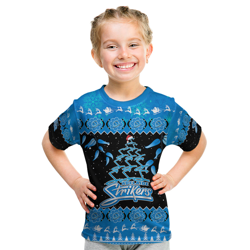 adelaide-strikers-cricket-christmas-kid-t-shirt-merry-xmas-2023-indigenous-art