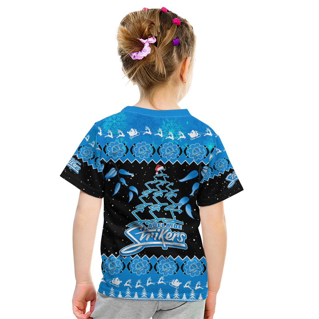 adelaide-strikers-cricket-christmas-kid-t-shirt-merry-xmas-2023-indigenous-art