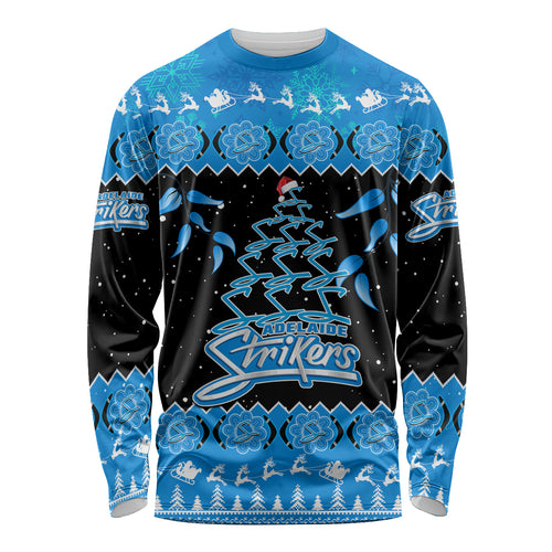 adelaide-strikers-cricket-christmas-long-sleeve-shirt-merry-xmas-2023-indigenous-art