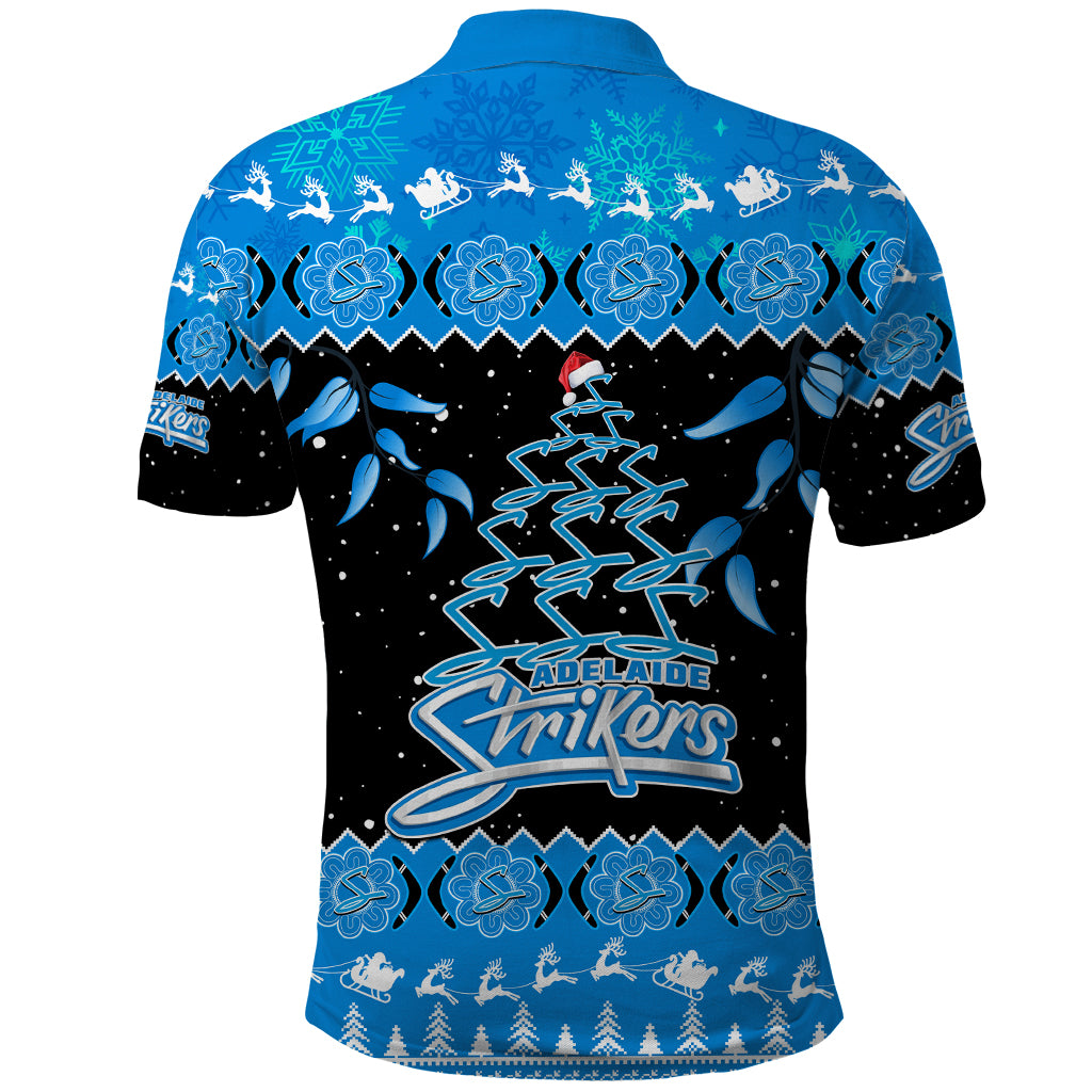adelaide-strikers-cricket-christmas-polo-shirt-merry-xmas-2023-indigenous-art
