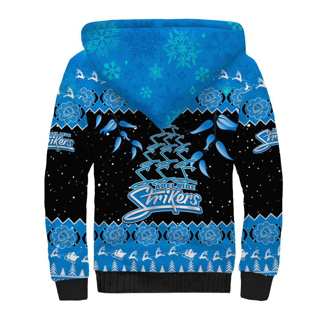 adelaide-strikers-cricket-christmas-sherpa-hoodie-merry-xmas-2023-indigenous-art