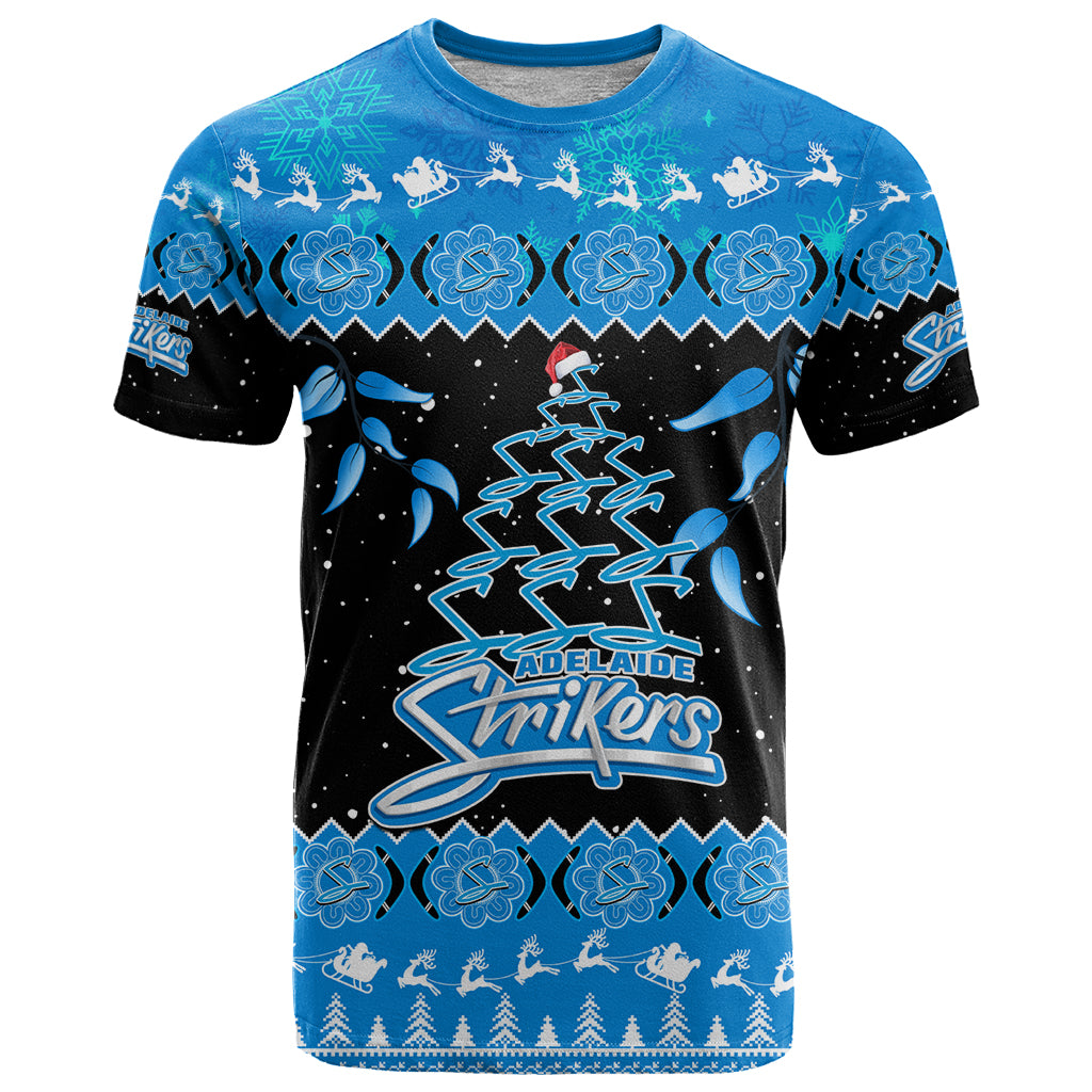 adelaide-strikers-cricket-christmas-t-shirt-merry-xmas-2023-indigenous-art