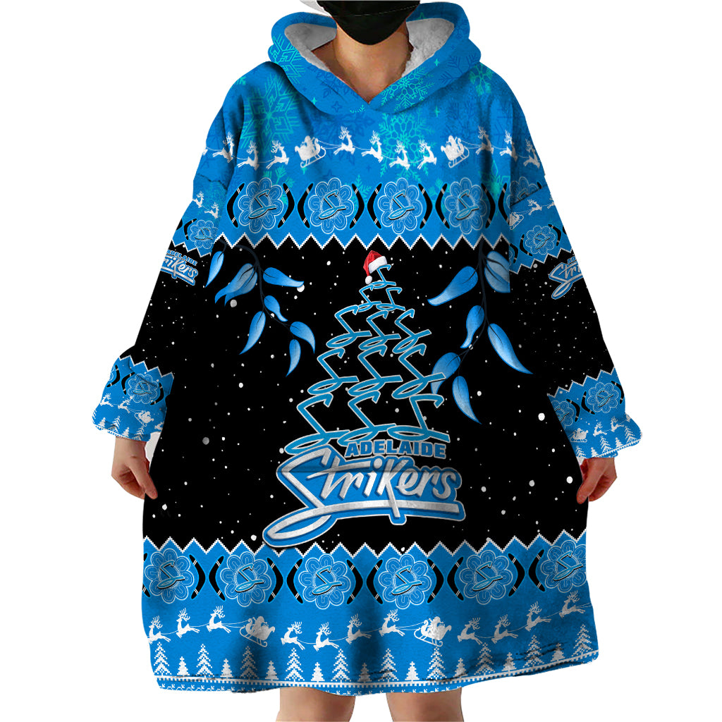 adelaide-strikers-cricket-christmas-wearable-blanket-hoodie-merry-xmas-2023-indigenous-art