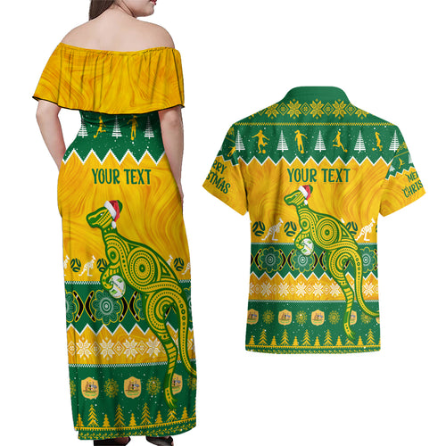 personalised-australia-soccer-christmas-couples-matching-off-shoulder-maxi-dress-and-hawaiian-shirt-all-i-want-for-xmas-is-matildas