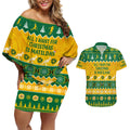 personalised-australia-soccer-christmas-couples-matching-off-shoulder-short-dress-and-hawaiian-shirt-all-i-want-for-xmas-is-matildas