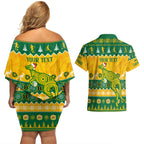personalised-australia-soccer-christmas-couples-matching-off-shoulder-short-dress-and-hawaiian-shirt-all-i-want-for-xmas-is-matildas