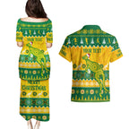 personalised-australia-soccer-christmas-couples-matching-puletasi-dress-and-hawaiian-shirt-all-i-want-for-xmas-is-matildas