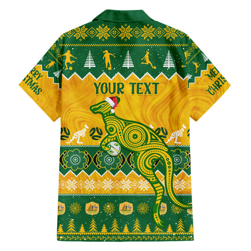 personalised-australia-soccer-christmas-family-matching-summer-maxi-dress-and-hawaiian-shirt-all-i-want-for-xmas-is-matildas