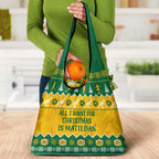 Australia Soccer Christmas Grocery Bag All I Want For Xmas Is Matildas