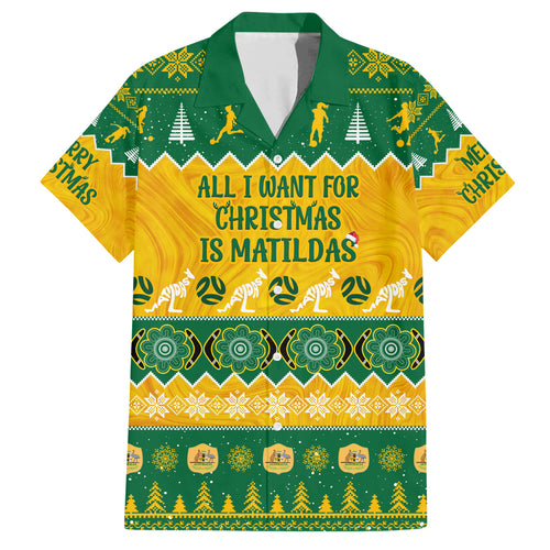 personalised-australia-soccer-christmas-hawaiian-shirt-all-i-want-for-xmas-is-matildas