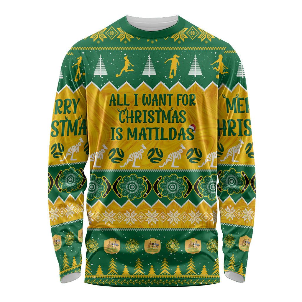 personalised-australia-soccer-christmas-long-sleeve-shirt-all-i-want-for-xmas-is-matildas