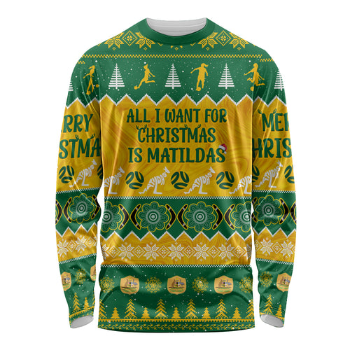 personalised-australia-soccer-christmas-long-sleeve-shirt-all-i-want-for-xmas-is-matildas