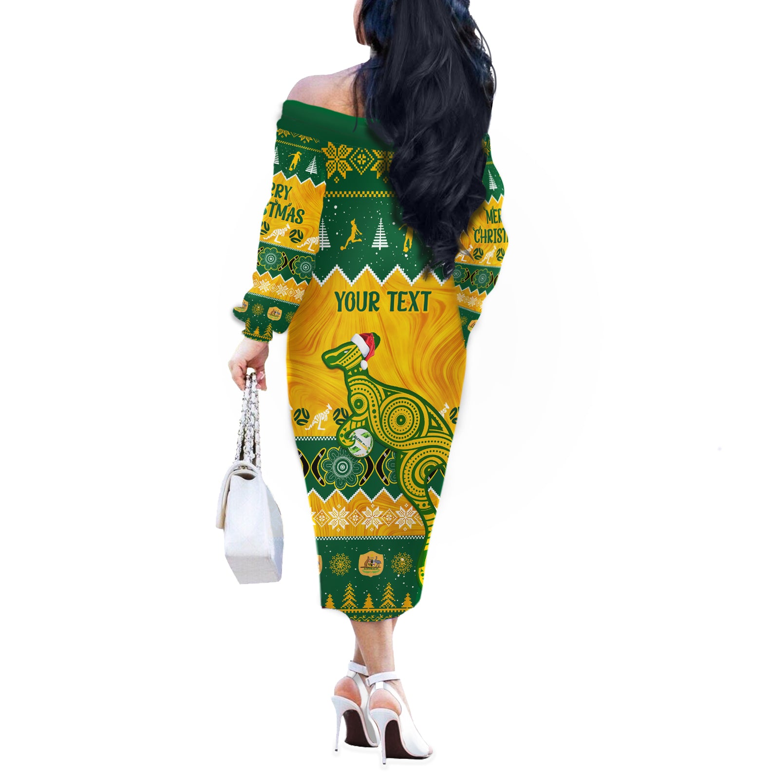 personalised-australia-soccer-christmas-off-the-shoulder-long-sleeve-dress-all-i-want-for-xmas-is-matildas