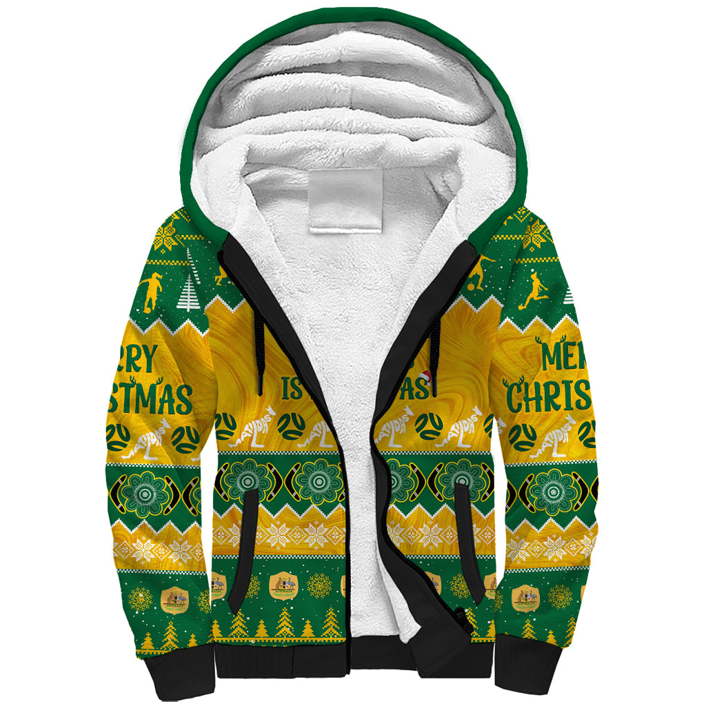 personalised-australia-soccer-christmas-sherpa-hoodie-all-i-want-for-xmas-is-matildas