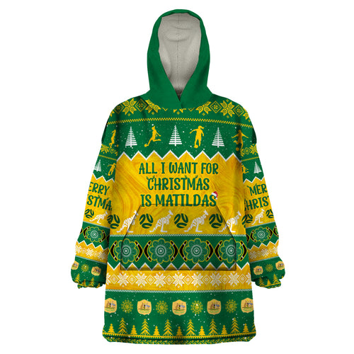 personalised-australia-soccer-christmas-wearable-blanket-hoodie-all-i-want-for-xmas-is-matildas