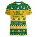 personalised-australia-soccer-christmas-women-v-neck-t-shirt-all-i-want-for-xmas-is-matildas