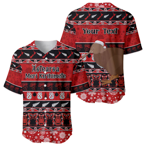 personalised-new-zealand-christmas-baseball-jersey-aotearoa-kiwi-meri-kirihimete-red-version