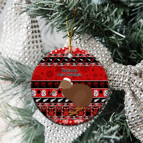 new-zealand-christmas-ceramic-ornament-aotearoa-kiwi-meri-kirihimete-red-version