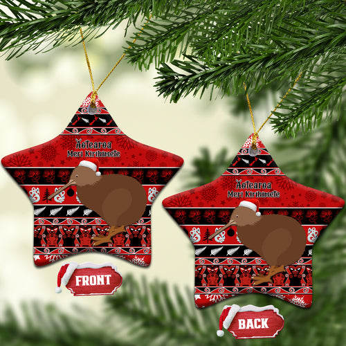 new-zealand-christmas-ceramic-ornament-aotearoa-kiwi-meri-kirihimete-red-version