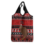 New Zealand Christmas Grocery Bag Aotearoa Kiwi Meri Kirihimete Red Version