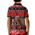 personalised-new-zealand-christmas-kid-polo-shirt-aotearoa-kiwi-meri-kirihimete-red-version