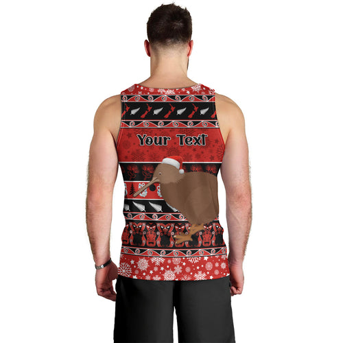 personalised-new-zealand-christmas-men-tank-top-aotearoa-kiwi-meri-kirihimete-red-version