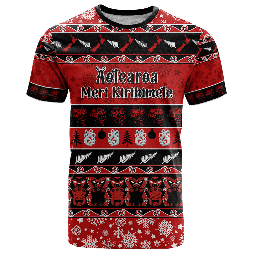 personalised-new-zealand-christmas-t-shirt-aotearoa-kiwi-meri-kirihimete-red-version