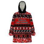 personalised-new-zealand-christmas-wearable-blanket-hoodie-aotearoa-kiwi-meri-kirihimete-red-version