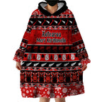 personalised-new-zealand-christmas-wearable-blanket-hoodie-aotearoa-kiwi-meri-kirihimete-red-version