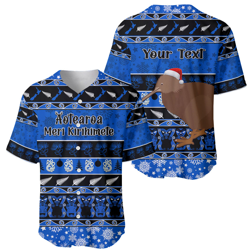 personalised-new-zealand-christmas-baseball-jersey-aotearoa-kiwi-meri-kirihimete-blue-version