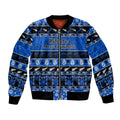 personalised-new-zealand-christmas-bomber-jacket-aotearoa-kiwi-meri-kirihimete-blue-version