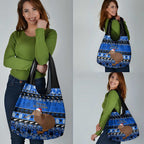 New Zealand Christmas Grocery Bag Aotearoa Kiwi Meri Kirihimete Blue Version
