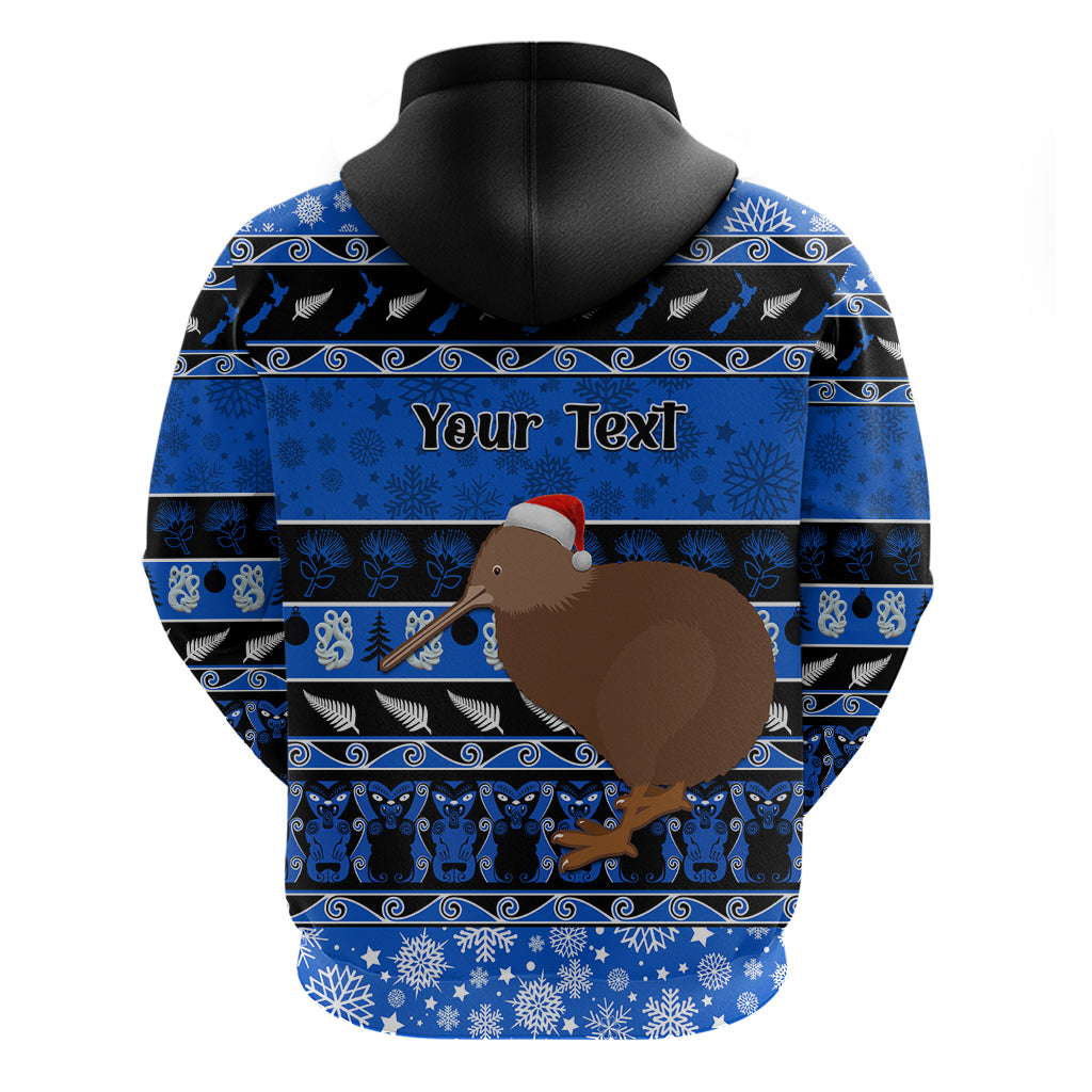 personalised-new-zealand-christmas-hoodie-aotearoa-kiwi-meri-kirihimete-blue-version