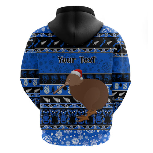 personalised-new-zealand-christmas-hoodie-aotearoa-kiwi-meri-kirihimete-blue-version