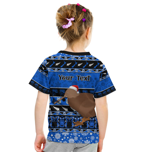 personalised-new-zealand-christmas-kid-t-shirt-aotearoa-kiwi-meri-kirihimete-blue-version