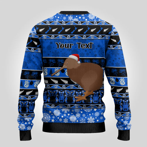 personalised-new-zealand-christmas-ugly-christmas-sweater-aotearoa-kiwi-meri-kirihimete-blue-version