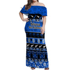 personalised-new-zealand-christmas-off-shoulder-maxi-dress-aotearoa-kiwi-meri-kirihimete-blue-version