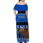 personalised-new-zealand-christmas-off-shoulder-maxi-dress-aotearoa-kiwi-meri-kirihimete-blue-version