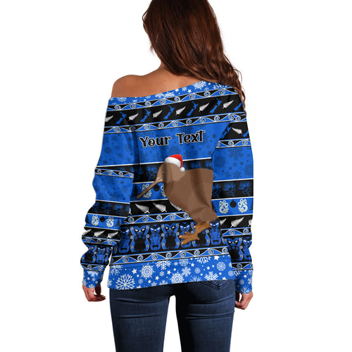 personalised-new-zealand-christmas-off-shoulder-sweater-aotearoa-kiwi-meri-kirihimete-blue-version