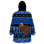 personalised-new-zealand-christmas-wearable-blanket-hoodie-aotearoa-kiwi-meri-kirihimete-blue-version