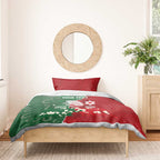 Custom Tonga And Australia Rugby Bedding Set Mate Maa Tongan Ngatu Mix Kangaroos Aboriginal