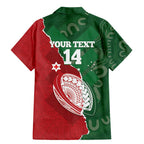 Custom Tonga And Australia Rugby Family Matching Mermaid Dress and Hawaiian Shirt Mate Maa Tongan Ngatu Mix Kangaroos Aboriginal