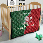 Custom Tonga And Australia Rugby Quilt Mate Maa Tongan Ngatu Mix Kangaroos Aboriginal