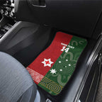 Custom Mate Maa Tonga And Kangaroo Australia Car Mats Tongan Kupesi Mix Aboriginal Art