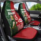 Custom Mate Maa Tonga And Kangaroo Australia Car Seat Cover Tongan Kupesi Mix Aboriginal Art
