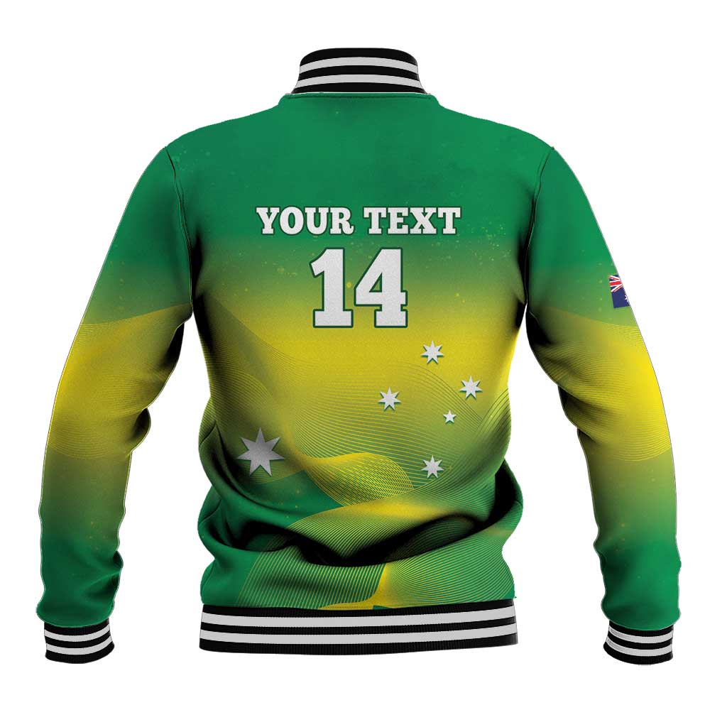 Custom Australia Rugby Baseball Jacket 2024 Kangaroos - Gradient Sporty Style
